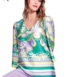 BLUSA DE FIESTA LILA MERCEDES ROLDÁN 2475 - Imagen 1