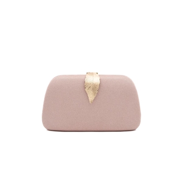 BOLSO CLUCTCH RÍGIDO HOJA NUDE 41468 - Imagen 1