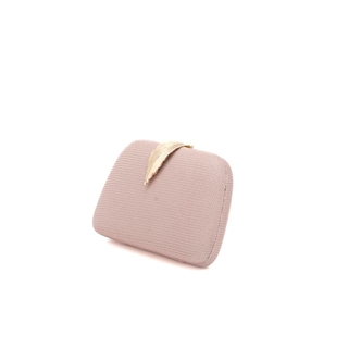 BOLSO CLUCTCH RÍGIDO HOJA NUDE 41468 - Imagen 2