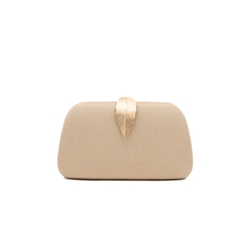 BOLSO CLUCTCH RÍGIDO HOJA ORO 41468 - Imagen 1