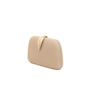 BOLSO CLUCTCH RÍGIDO HOJA ORO 41468 - Imagen 2