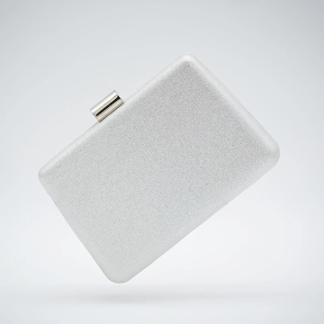 Bolso Clutch de Fiesta en Polipiel con Acabado Brillante Plata 41442 - Imagen 2