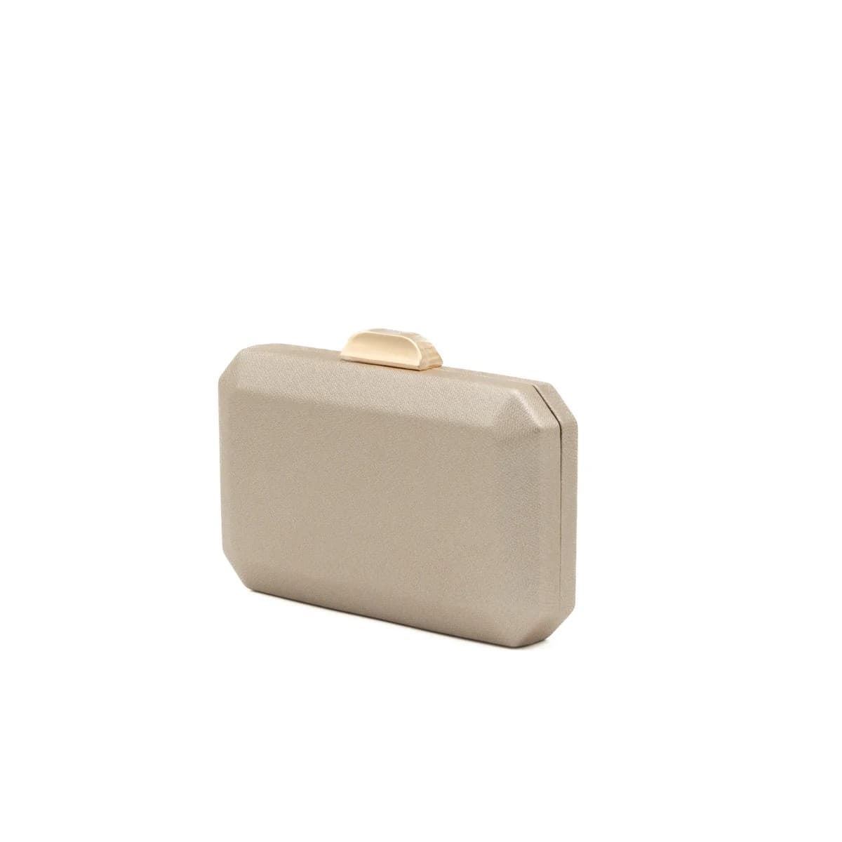 BOLSO CLUTCH DE FIESTA METALIZADO CHAMPÁN 41469 - Imagen 3