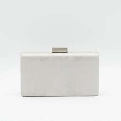 BOLSO CLUTCH DE FIESTA METALIZADO PLATA 22275 - Imagen 1