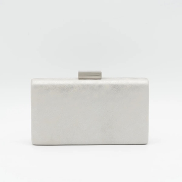 BOLSO CLUTCH DE FIESTA METALIZADO PLATA 22275 - Imagen 1