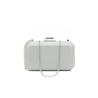 BOLSO CLUTCH DE FIESTA METALIZADO PLATA 41469 - Imagen 2