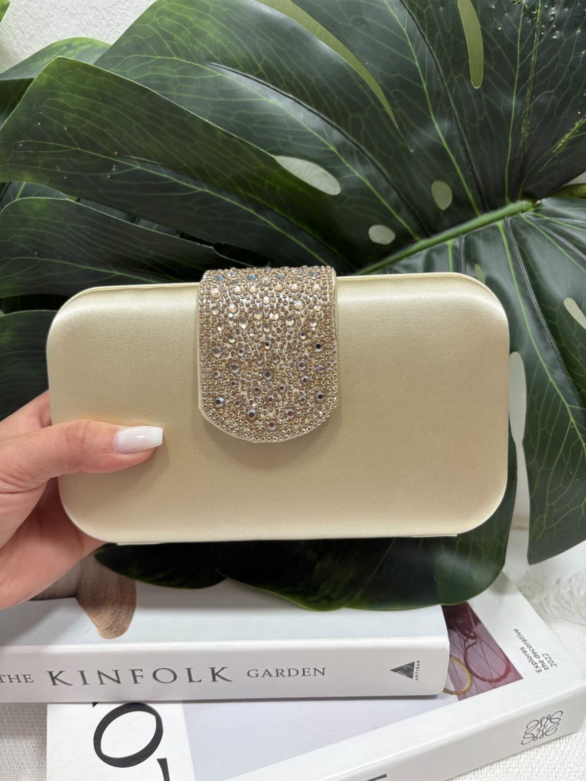 BOLSO CLUTCH DE FIESTA ORO 4133 - Imagen 1