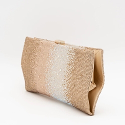 BOLSO CLUTCH DE FIESTA PEDRERÍA MULTICOLOR ORO 125104 - Imagen 2