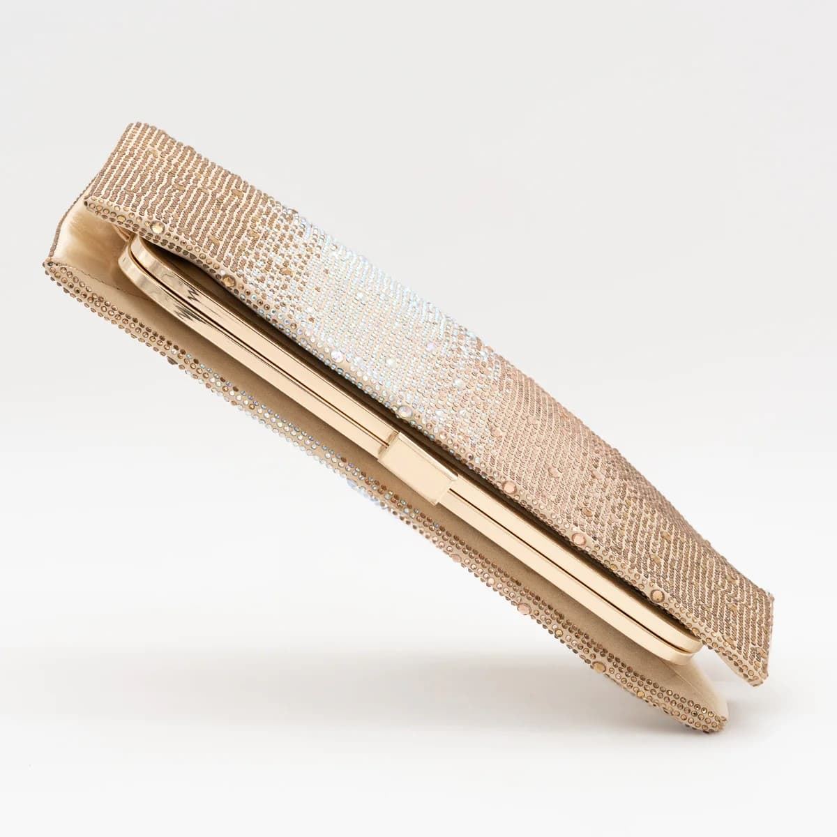 BOLSO CLUTCH DE FIESTA PEDRERÍA MULTICOLOR ORO 125104 - Imagen 3