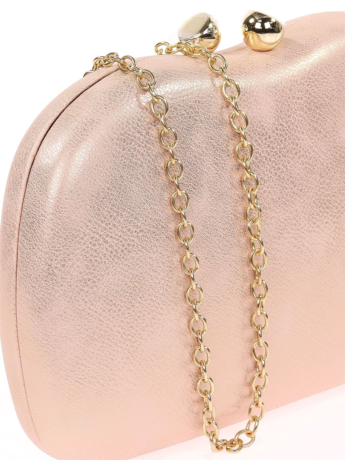 Bolso clutch de fiesta polipiel champan 41450 - Imagen 2
