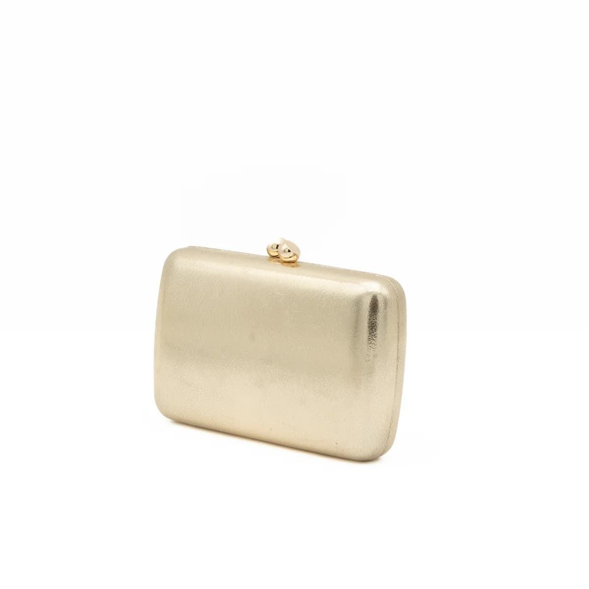 BOLSO CLUTCH DE FIESTA POLIPIEL METALIZADO ORO 41403 - Imagen 3
