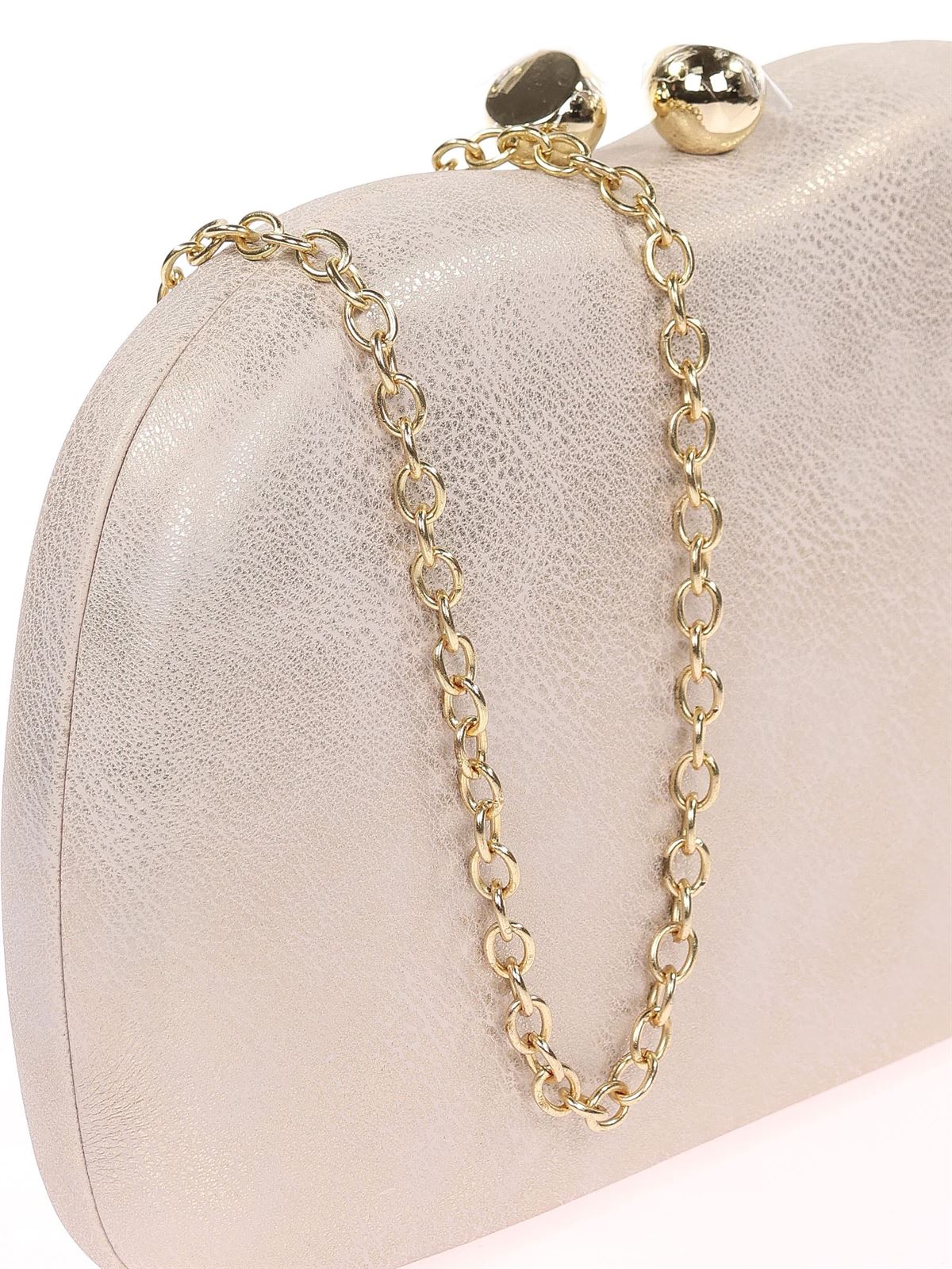 Bolso clutch de fiesta polipiel oro claro 41450 - Imagen 3
