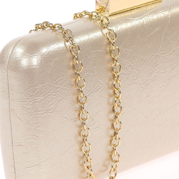 Bolso clutch de fiesta polipiel oro-claro 41456 - Imagen 2