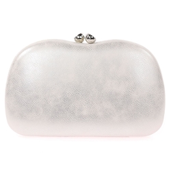 Bolso clutch de fiesta polipiel plata 41450 - Imagen 1