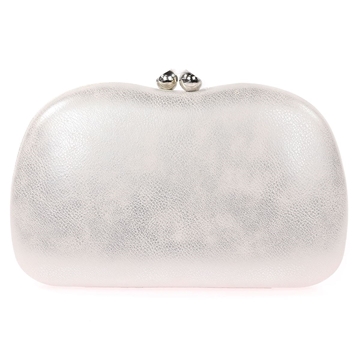 Bolso clutch de fiesta polipiel plata 41450 - Imagen 1