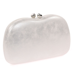 Bolso clutch de fiesta polipiel plata 41450 - Imagen 2
