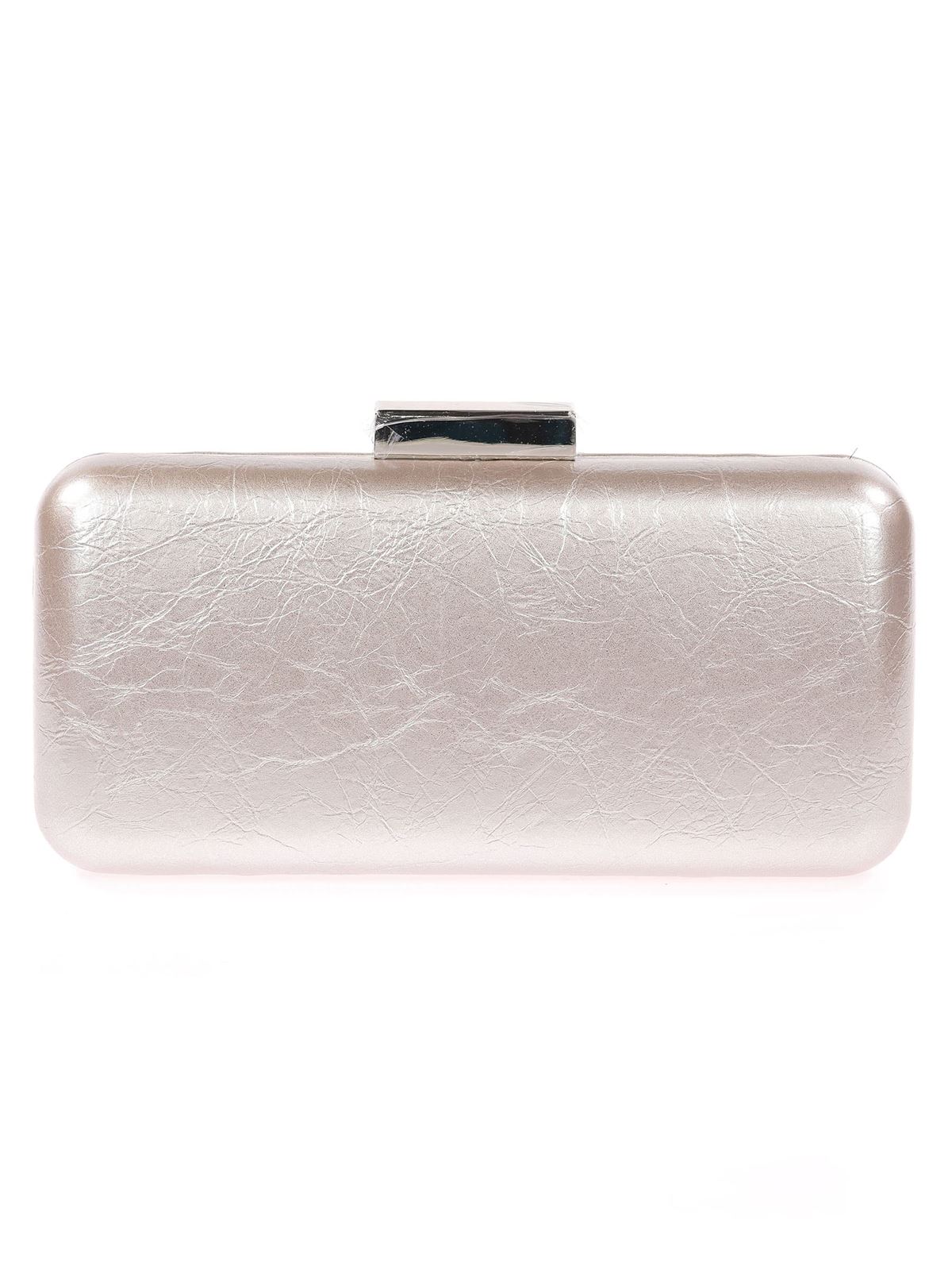 Bolso clutch de fiesta polipiel plata 41456 - Imagen 1