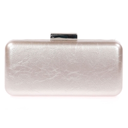Bolso clutch de fiesta polipiel plata 41456 - Imagen 1