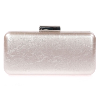 Bolso clutch de fiesta polipiel plata 41456 - Imagen 1