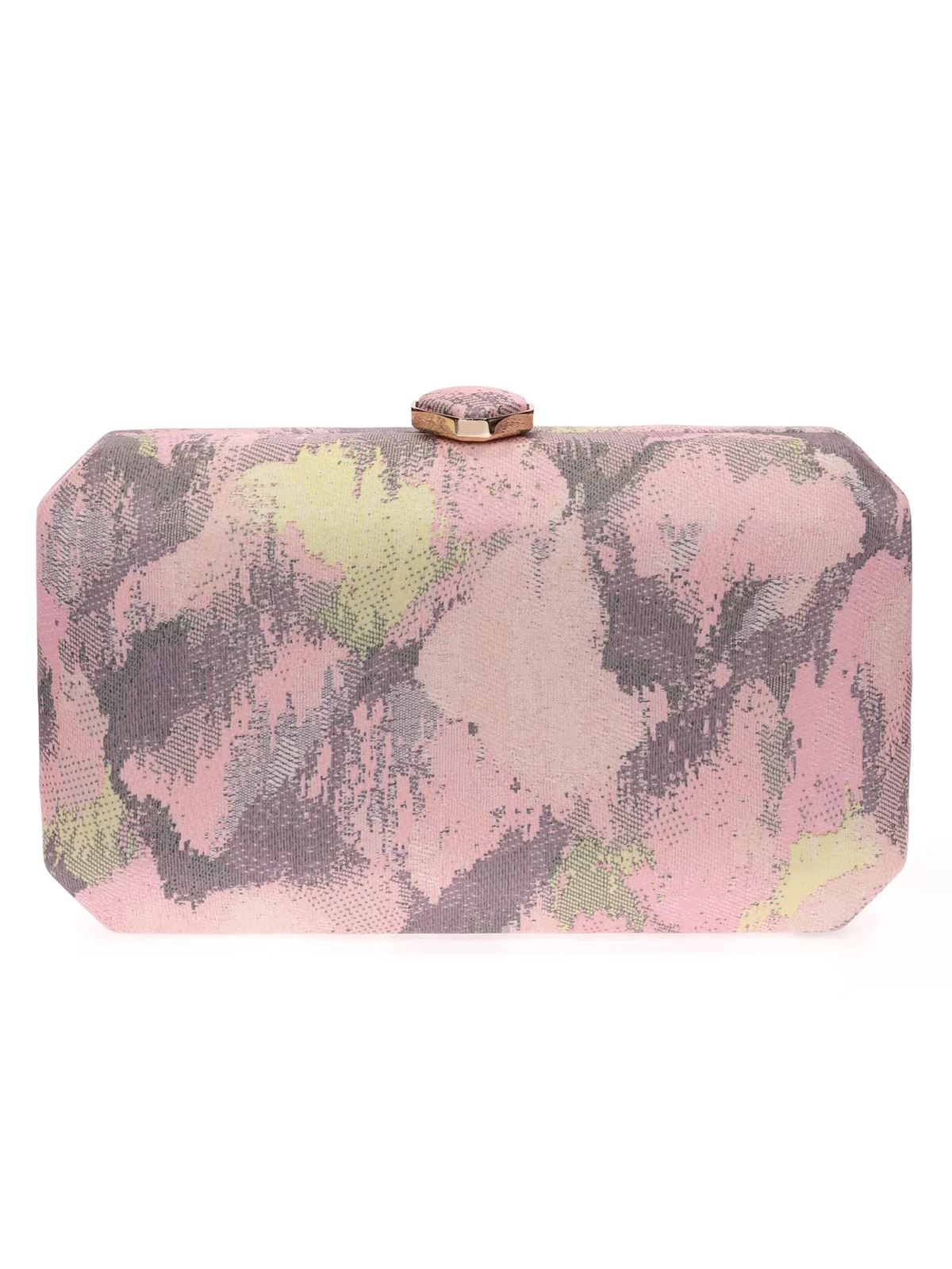 BOLSO CLUTCH DE FIESTA SATINADO CORAL 23026 - Imagen 1
