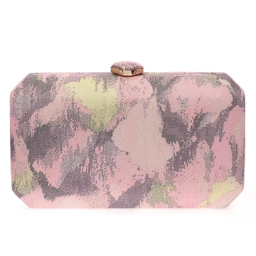 BOLSO CLUTCH DE FIESTA SATINADO CORAL 23026 - Imagen 1