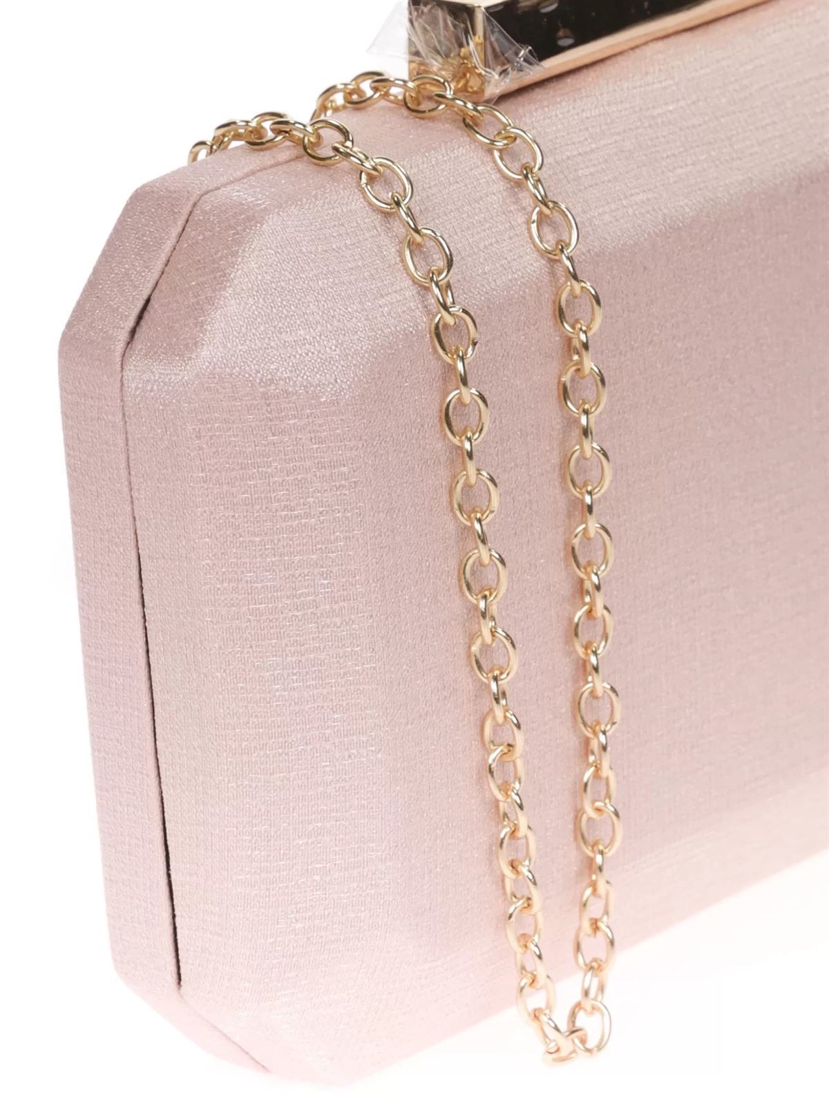 BOLSO CLUTCH DE FIESTA TAUPE ROSADO 41374 - Imagen 3