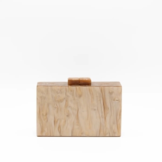 Bolso de fiesta efecto nácar oro 23020 - Imagen 1