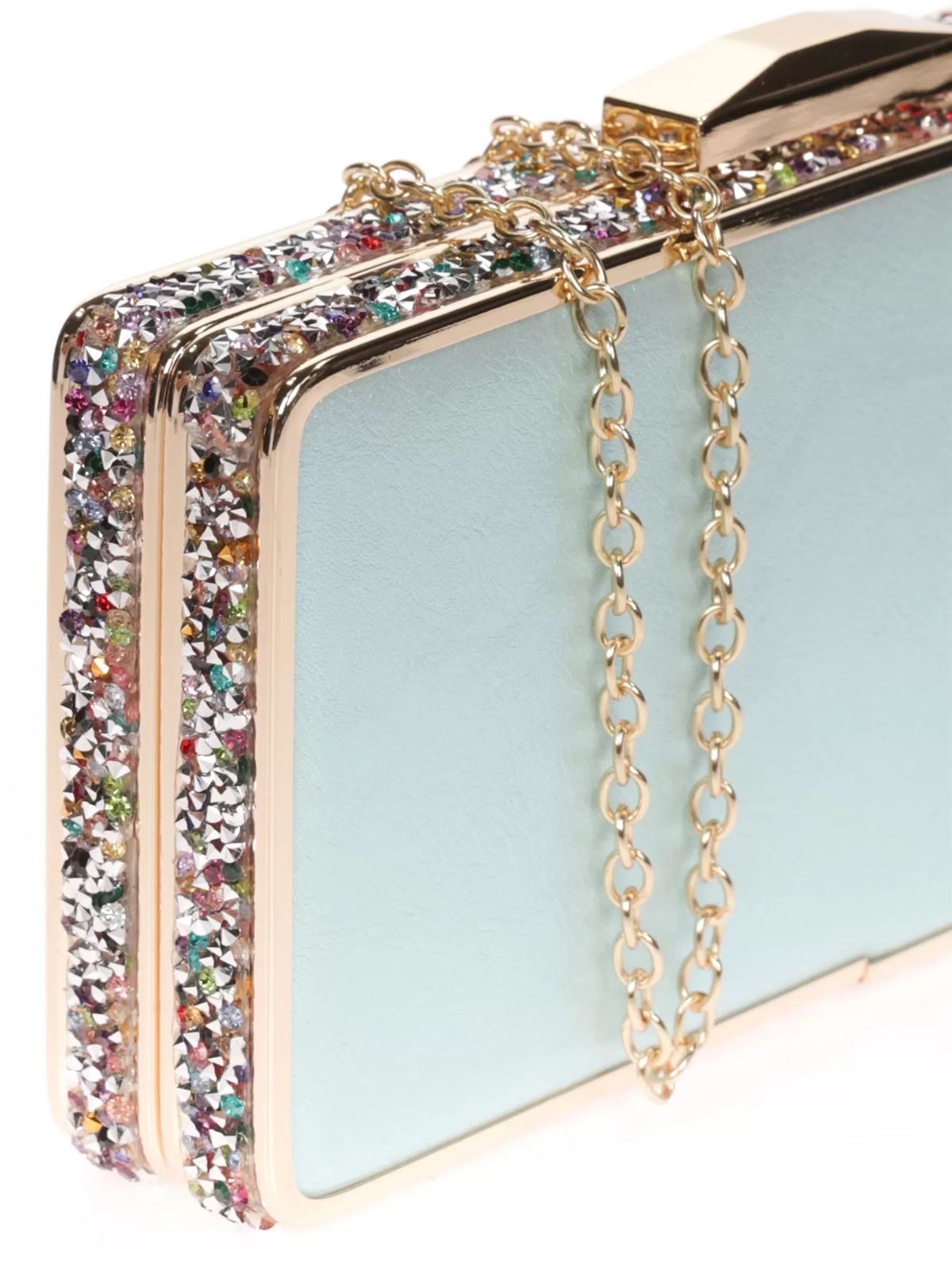 BOLSO FIESTA VERDE AGUA PEDRERÍA 22219 - Imagen 1