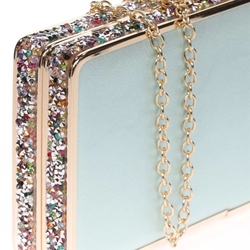 BOLSO FIESTA VERDE AGUA PEDRERÍA 22219 - Imagen 1