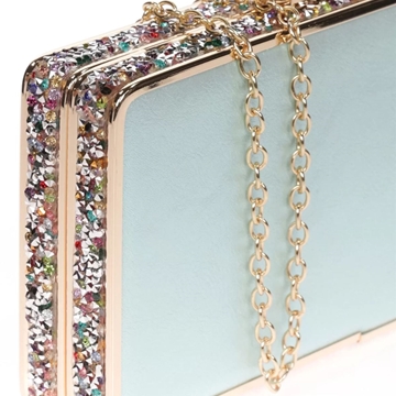 BOLSO FIESTA VERDE AGUA PEDRERÍA 22219 - Imagen 1