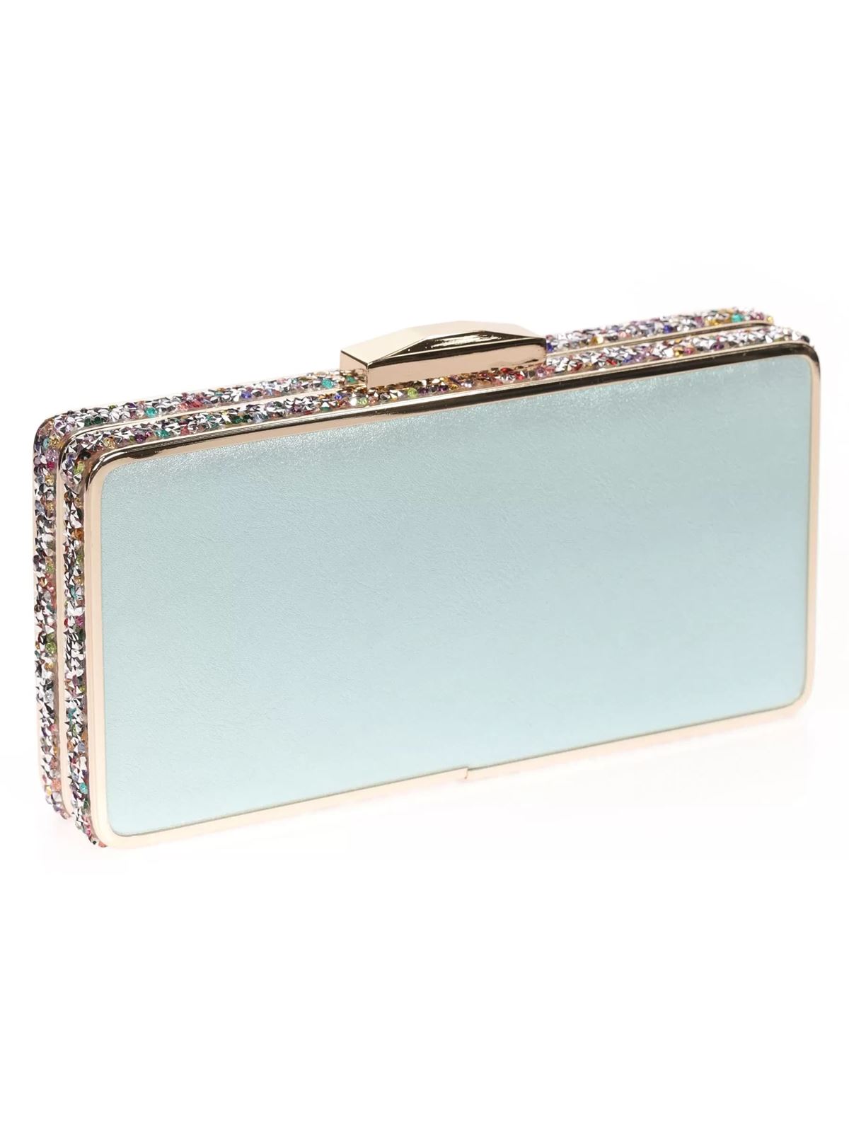 BOLSO FIESTA VERDE AGUA PEDRERÍA 22219 - Imagen 2