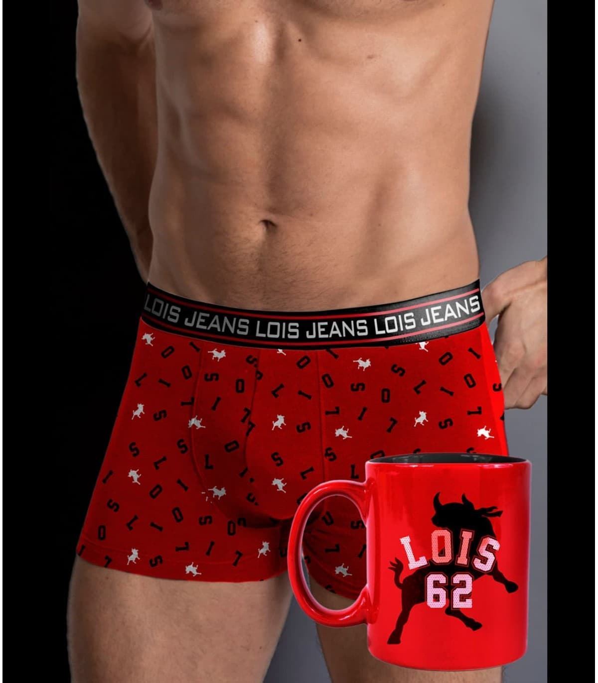 BOXER Y TAZA REGALO HOMBRE LOIS 48193 - Imagen 1