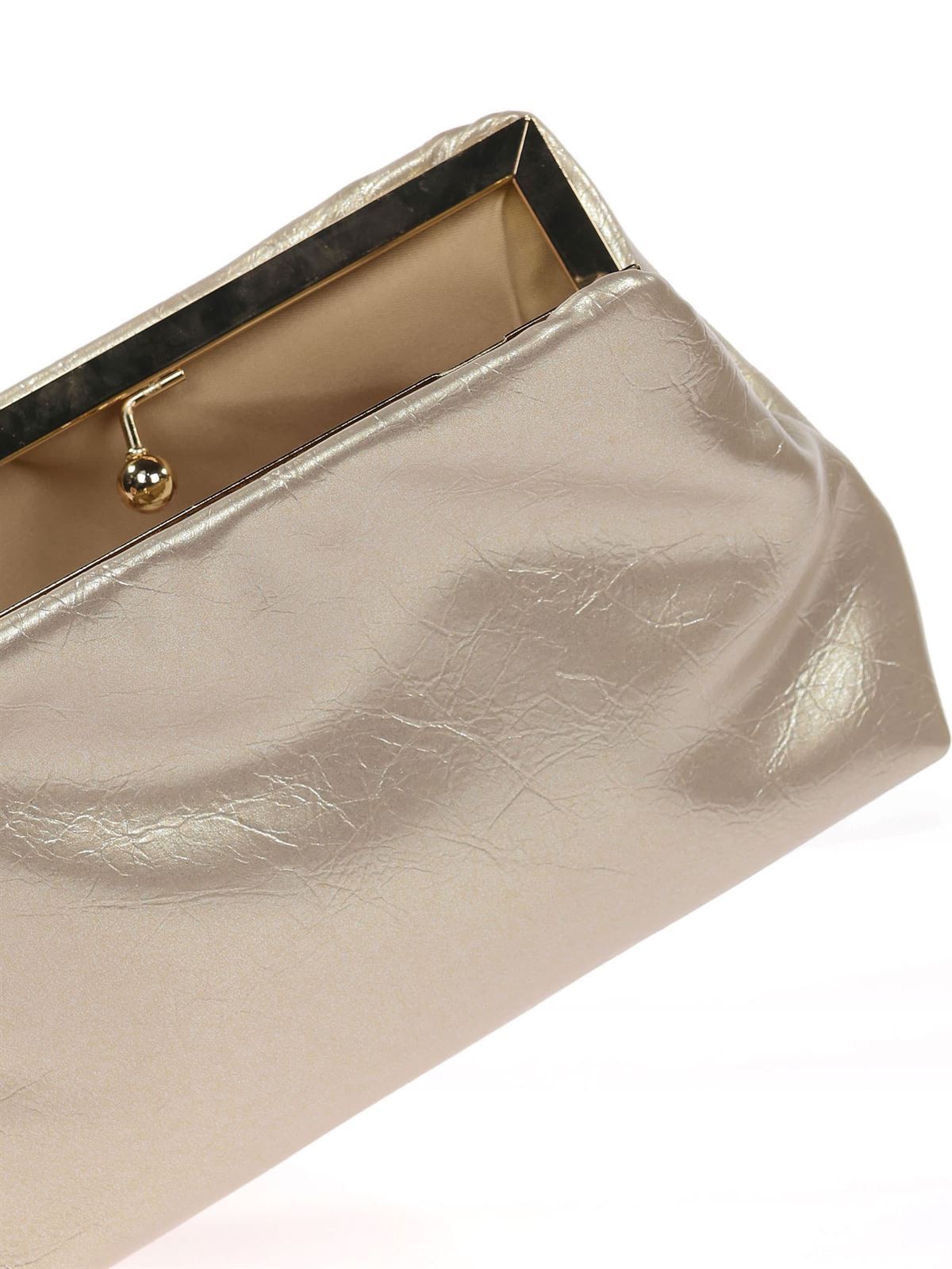 Cartera de Fiesta Acharolado Oro 23055 - Imagen 2