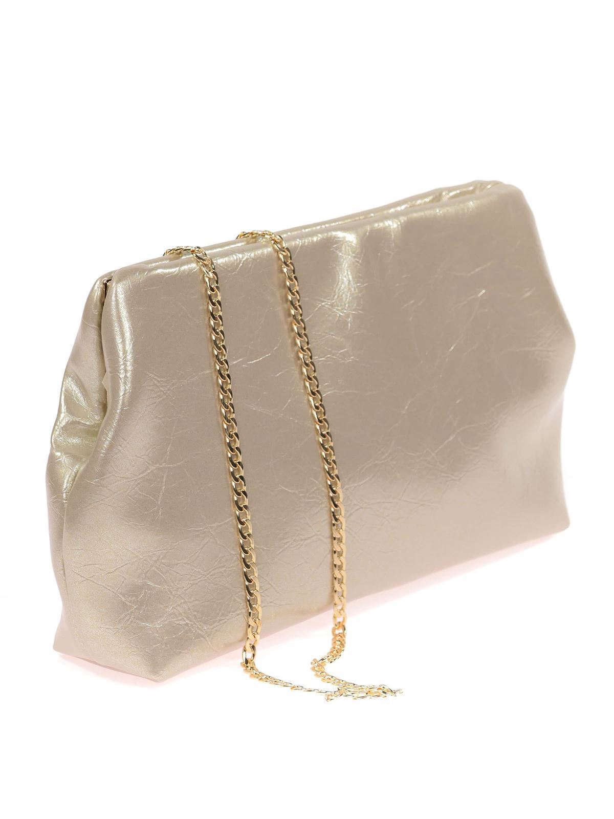 Cartera de Fiesta Acharolado Oro 23055 - Imagen 3