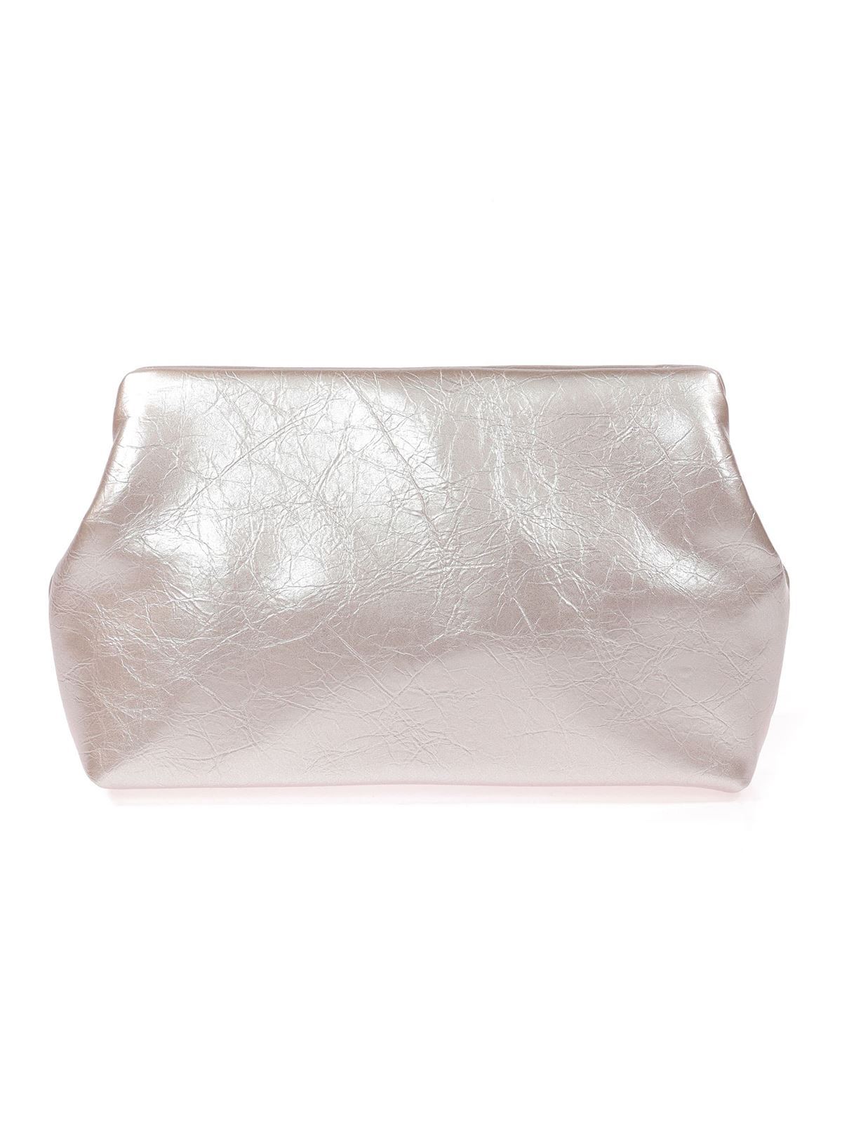 Cartera de Fiesta Acharolado Plata 23055 - Imagen 1