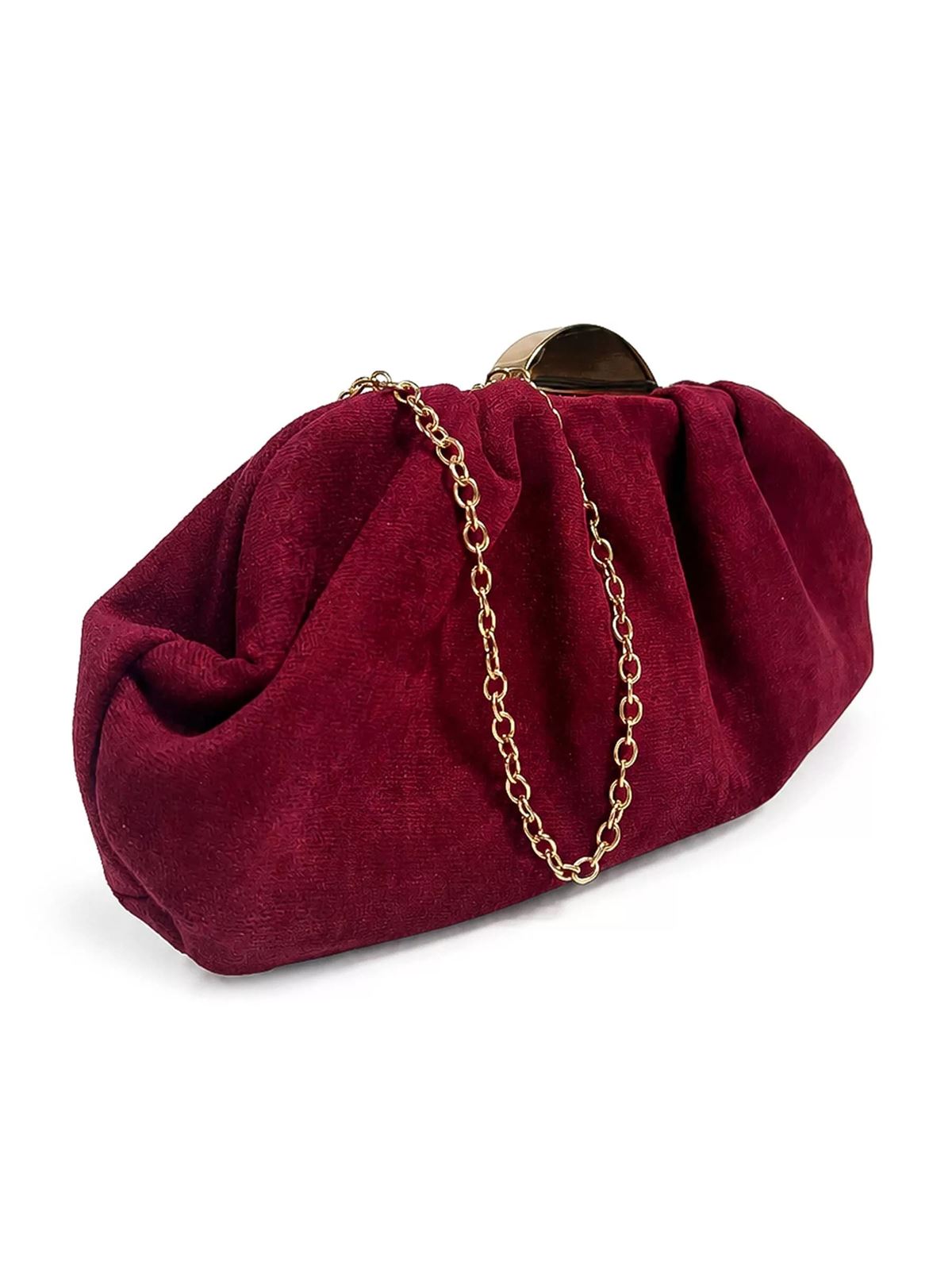 Cartera de Fiesta Antelina Granate 26301 - Imagen 2