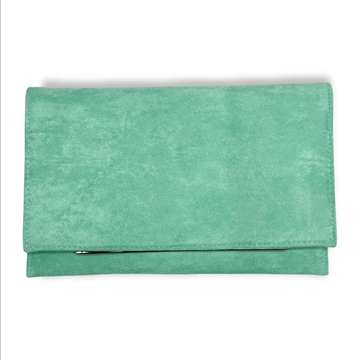 Cartera fiesta antelina verde agua  22192 - Imagen 1