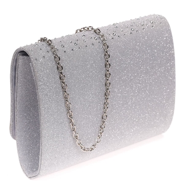 CARTERA FIESTA PEDRERÍA PLATA-CLARO 41386 - Imagen 2