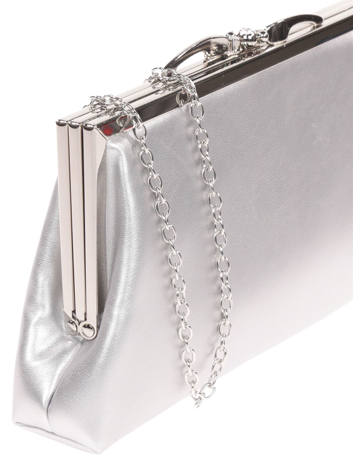 Cartera Fiesta Polipiel Plata 97901 - Imagen 2