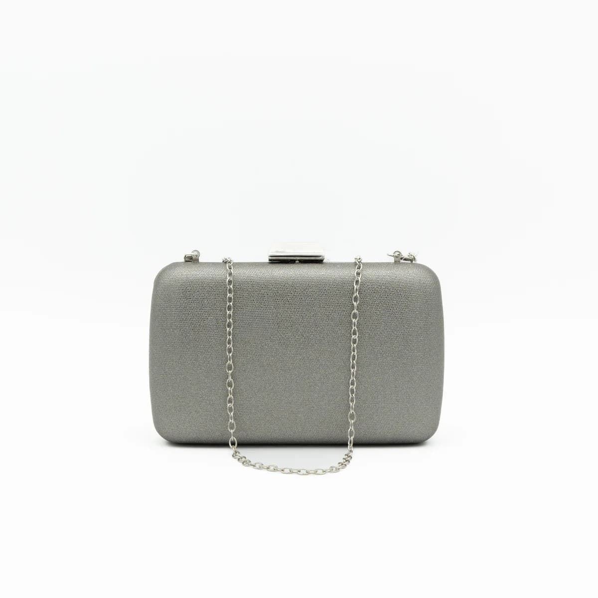 CLUTCH BOLSO FIESTA POLIPIEL METALIZADA GRIS 41446 - Imagen 3