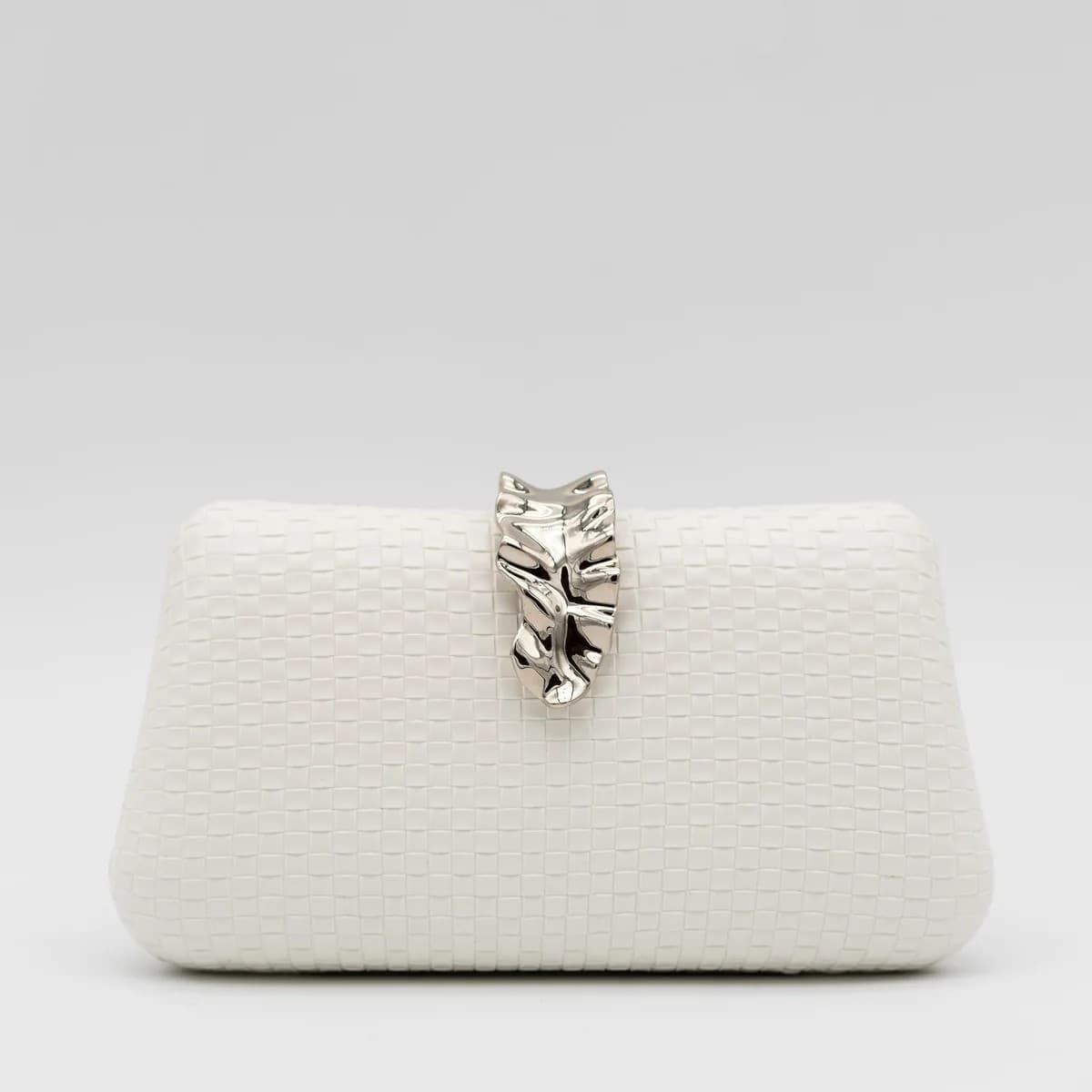 Clutch de Fiesta Polipiel Blanco 41451 - Imagen 1