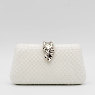 Clutch de Fiesta Polipiel Blanco 41451 - Imagen 1