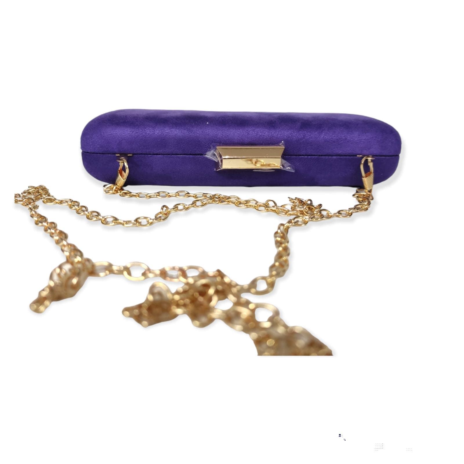 CLUTCH FIESTA ANTELINA AZUL MORADO 12592 - Imagen 2