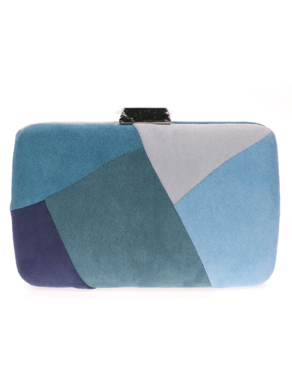 CLUTCH FIESTA ANTELINA CONTRASTE MULTI-AZUL PLATA 41350 - Imagen 1