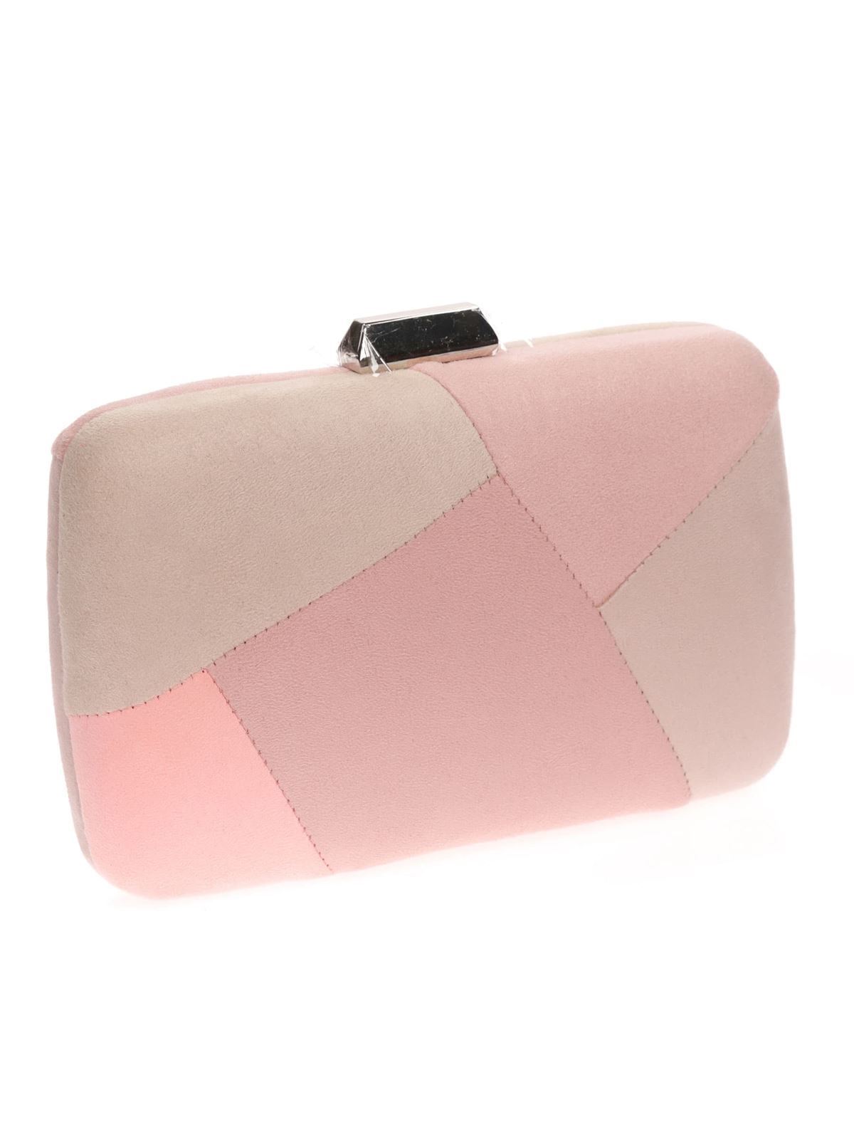 CLUTCH FIESTA ANTELINA CONTRASTE MULTI-ROSA PLATA 41350 - Imagen 2