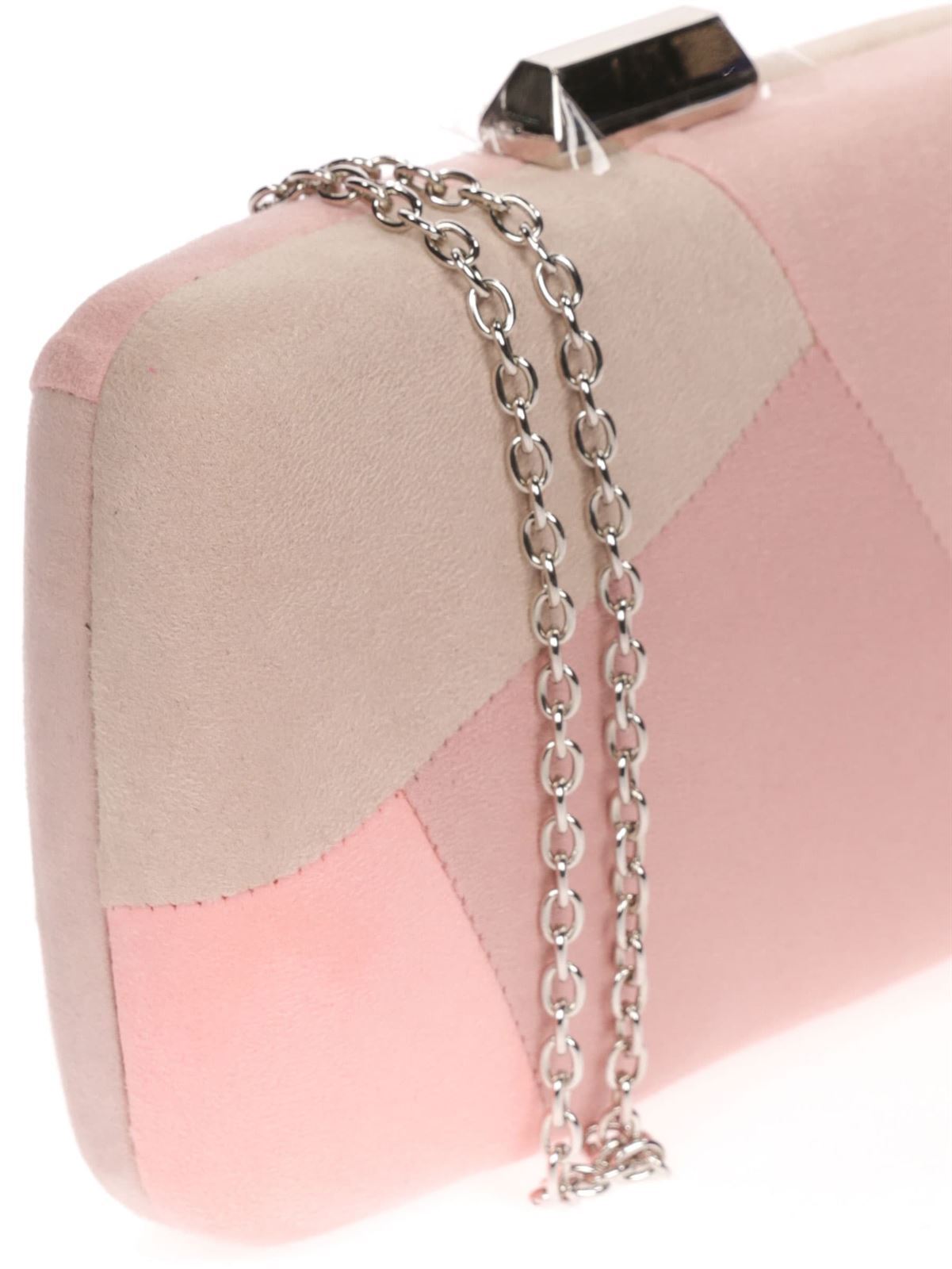 CLUTCH FIESTA ANTELINA CONTRASTE MULTI-ROSA PLATA 41350 - Imagen 3