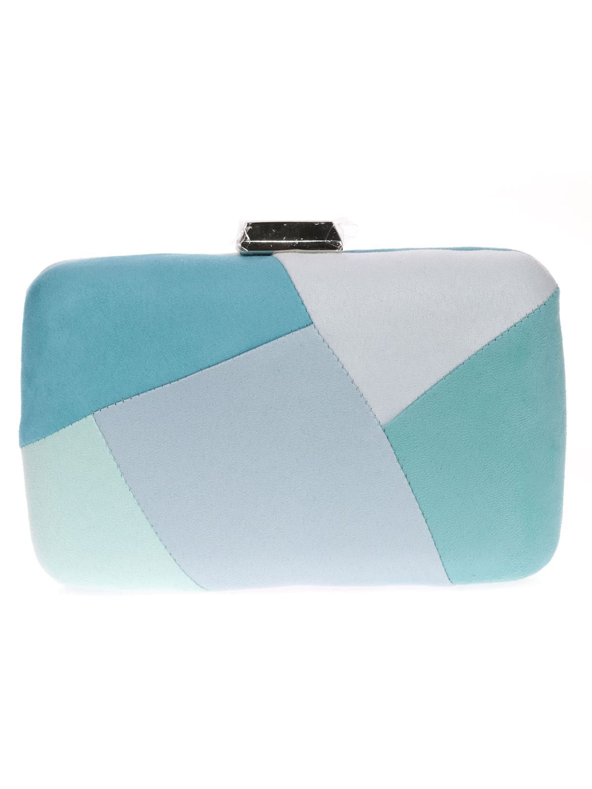 CLUTCH FIESTA ANTELINA CONTRASTE MULTI-TEAL PLATA 41350 - Imagen 1