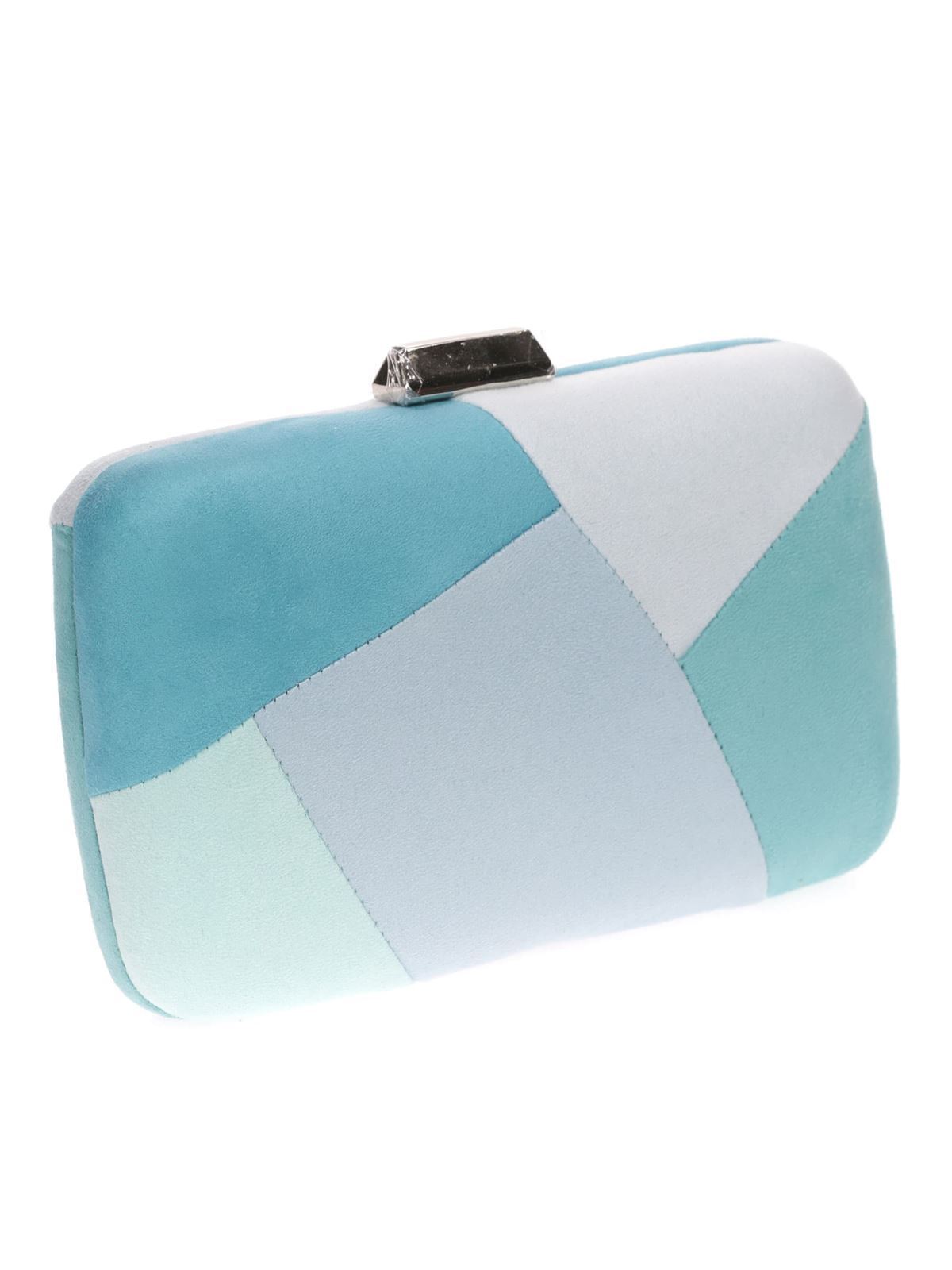 CLUTCH FIESTA ANTELINA CONTRASTE MULTI-TEAL PLATA 41350 - Imagen 2