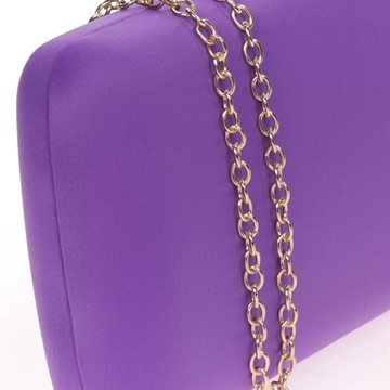 CLUTCH FIESTA DETALLE METÁLICO MORADO 22234 - Imagen 2
