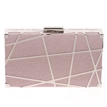 CLUTCH FIESTA DETALLE METÁLICO ROSA 41377 - Imagen 1